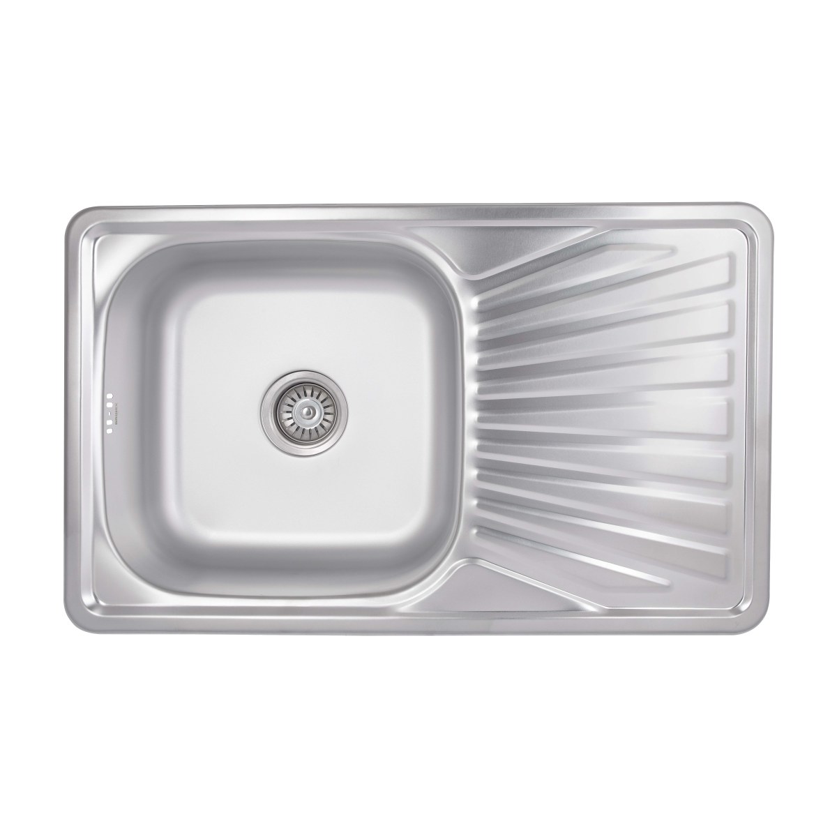 Кухонная мойка Brinex 7848 из нержавейки (BRIN7848SAT08) врезная, 0,8 мм, Satin