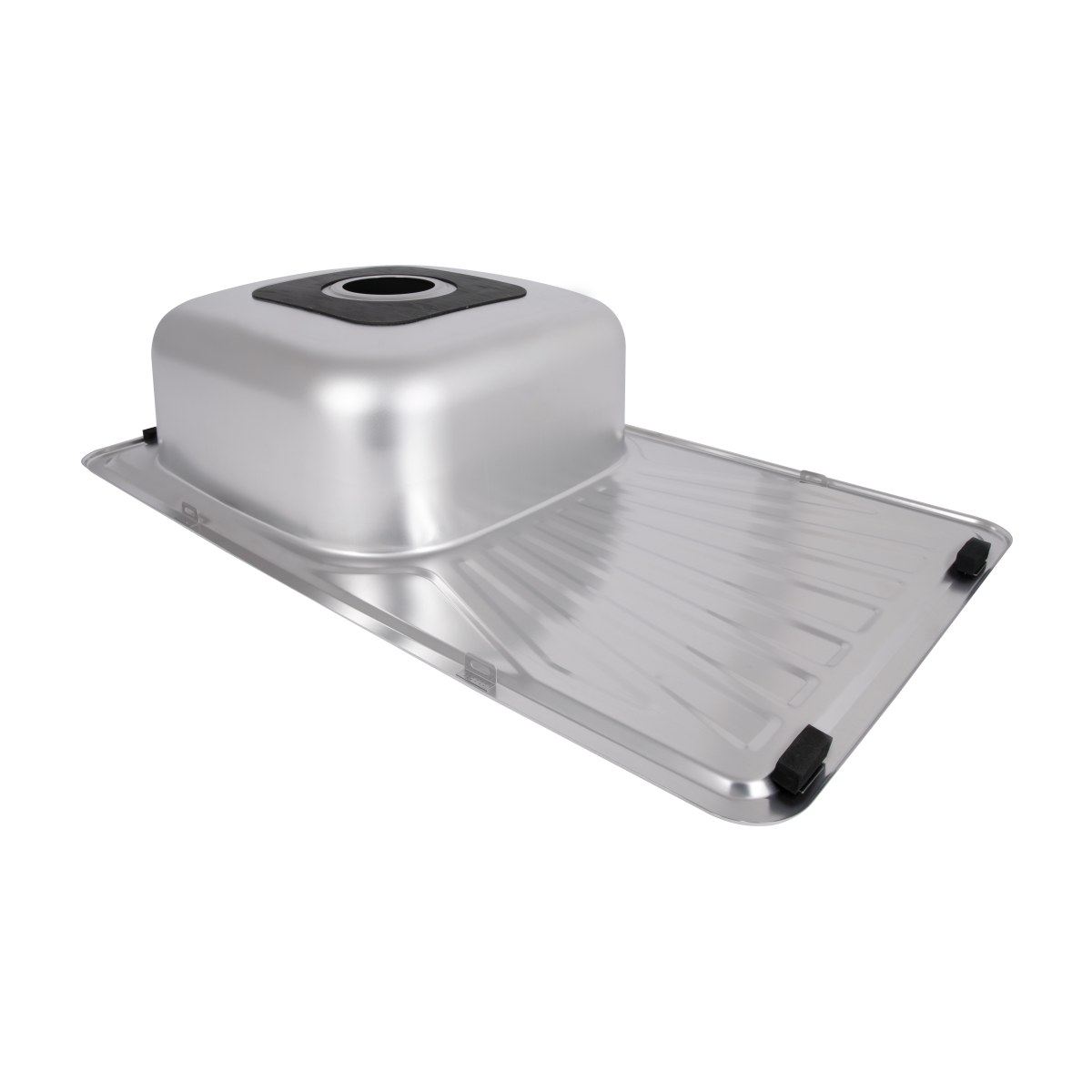 Кухонная мойка Brinex 7848 из нержавейки (BRIN7848SAT08) врезная, 0,8 мм, Satin