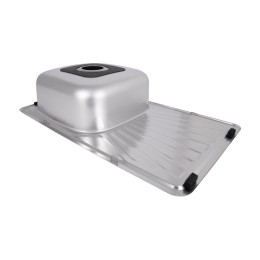 Кухонная мойка Brinex 7848 из нержавейки (BRIN7848SAT08) врезная, 0,8 мм, Satin