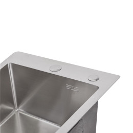 Кухонна мийка Lidz Handmade H4050 (LDH4050BRU39258) Brushed Steel