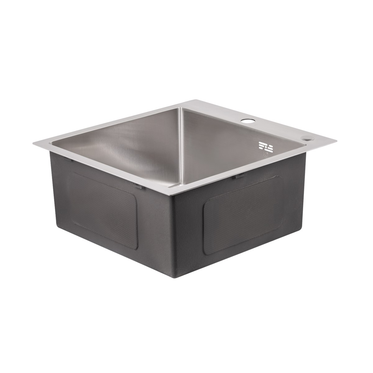 Кухонна мийка Lidz Handmade H5050 з нержавіючої сталі (LDH5050BRU35375) Brushed Steel
