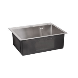 Кухонна мийка Lidz Handmade H5845 з нержавіючої сталі (LDH5845BRU35384) Brushed Steel