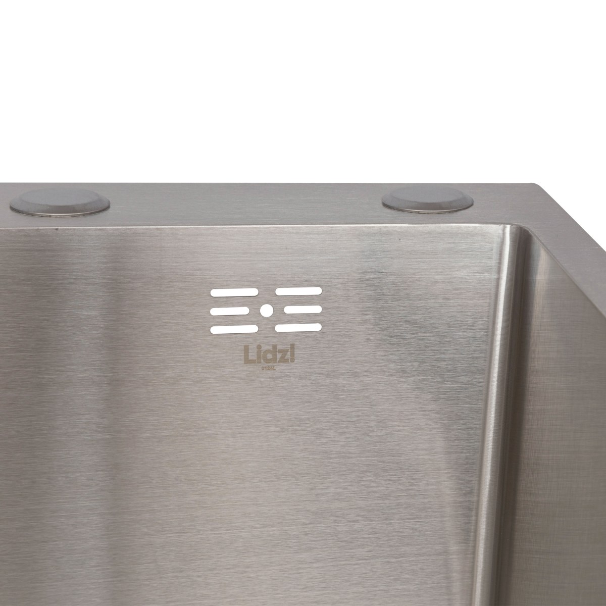 Кухонная мойка Lidz Handmade H6350L из нержавейки (LDH6350BRUL45588) Brushed Steel, крыло слева
