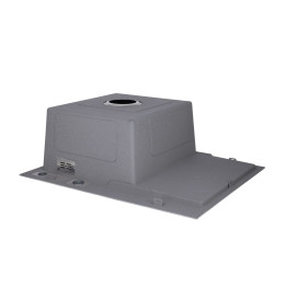 Кухонная мойка Lidz Handmade H6350R из нержавейки (LDH6350BRUR45587) Brushed Steel, крыло справа