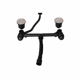Кухонна мийка Lidz Handmade H7843 чорна з нержавіючої сталі (LDH7843BPVD45586) Brushed Black PVD