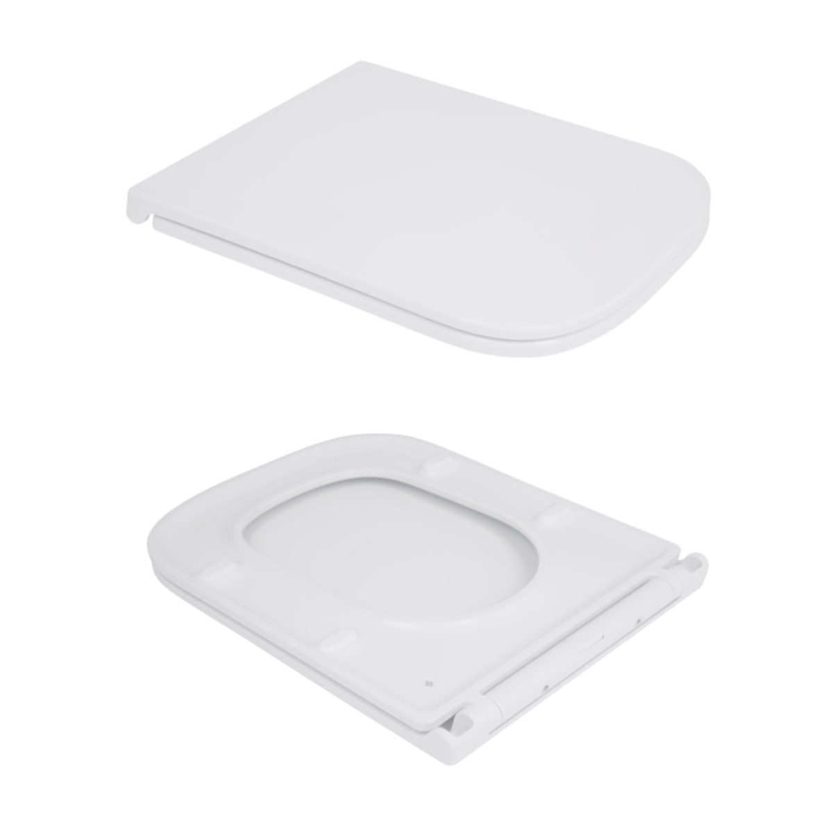 Унітаз-компакт Qtap Cardinal QT04222168AUQ3W безободковий Ultra Quiet з сидінням Soft Close пристінний