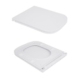 Унітаз-компакт Qtap Cardinal QT04222168AUQ3W безободковий Ultra Quiet з сидінням Soft Close пристінний
