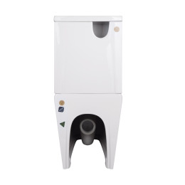 Унітаз-компакт Qtap Crow QT05222170W безободковий Rimless з сидінням Soft Close пристінний