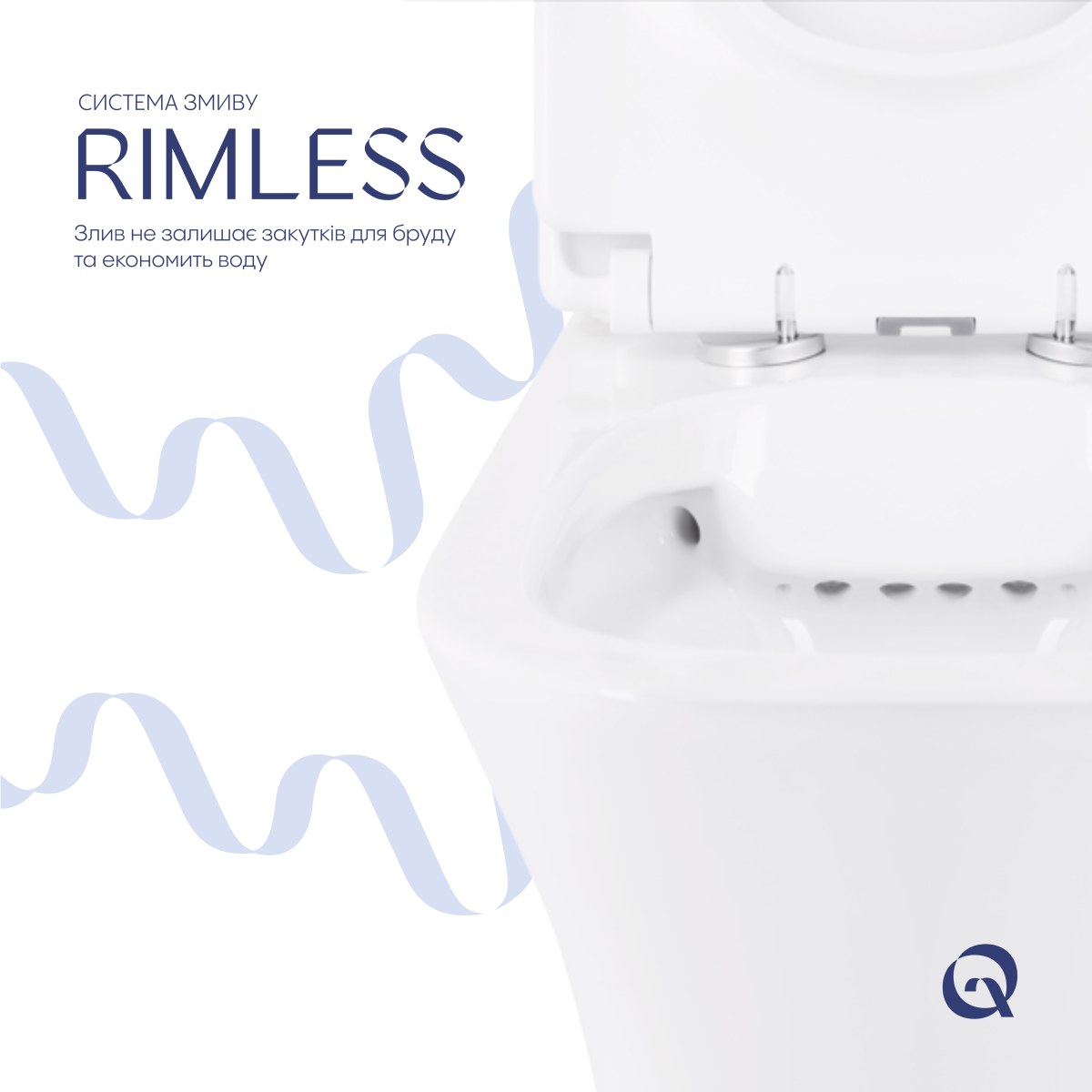 Унітаз-компакт Qtap Presto Quadro QT24221215AW безободковий Rimless з сидінням Soft Close