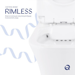 Унітаз-компакт Qtap Presto Quadro QT24221215AW безободковий Rimless з сидінням Soft Close