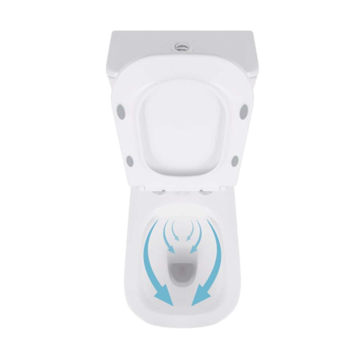 Унітаз-компакт Qtap Presto Quadro QT24221215AW безободковий Rimless з сидінням Soft Close