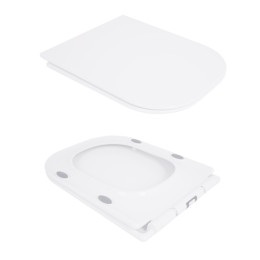 Унітаз-компакт Qtap Presto Quadro QT24221215AW безободковий Rimless з сидінням Soft Close
