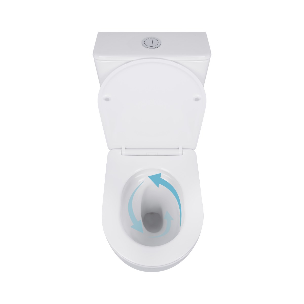 Унітаз-компакт Qtap Robin QT13226089AW безободковий Ultra Quiet з сидінням Soft Close пристінний