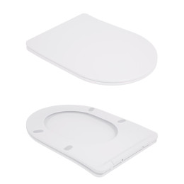 Унітаз-компакт Qtap Robin QT13226089AW безободковий Ultra Quiet з сидінням Soft Close пристінний