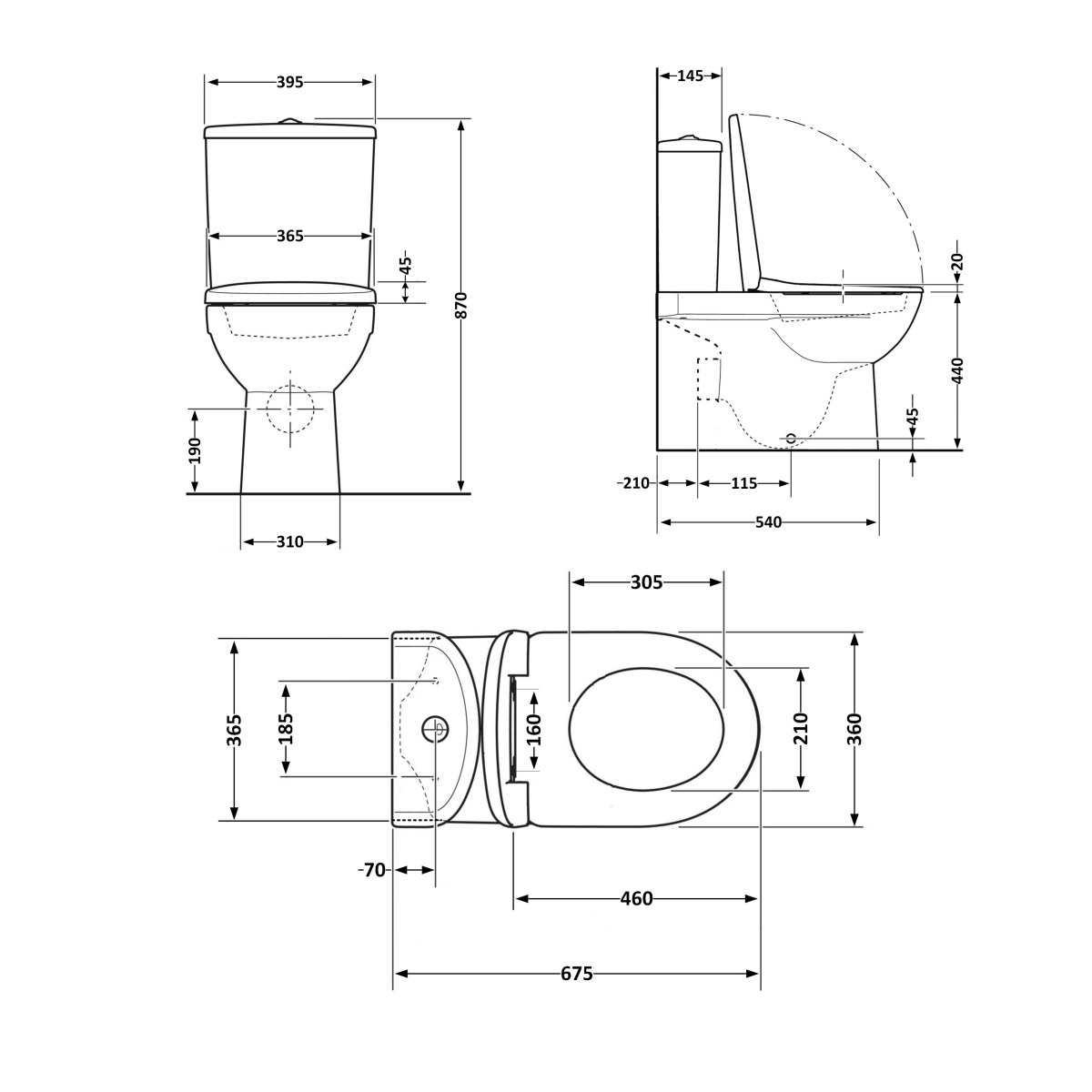 Унітаз-компакт Qtap Scorpio QT14226088AW безободковий Ultra Quiet з сидінням Soft Close пристінний