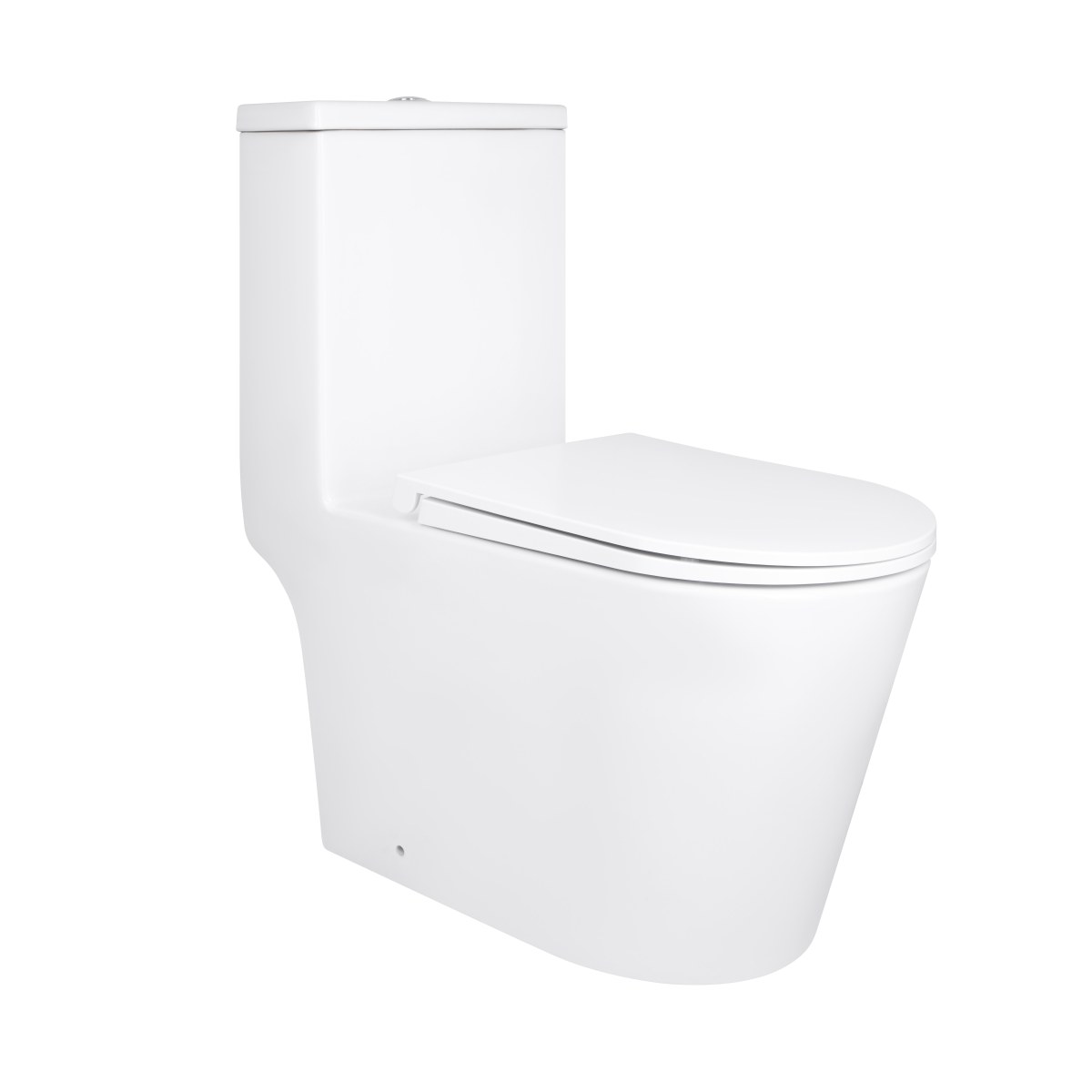 Унітаз-моноблок Qtap Kolibri QT10226380W безободковий Ultra Quiet з сидінням Soft Close