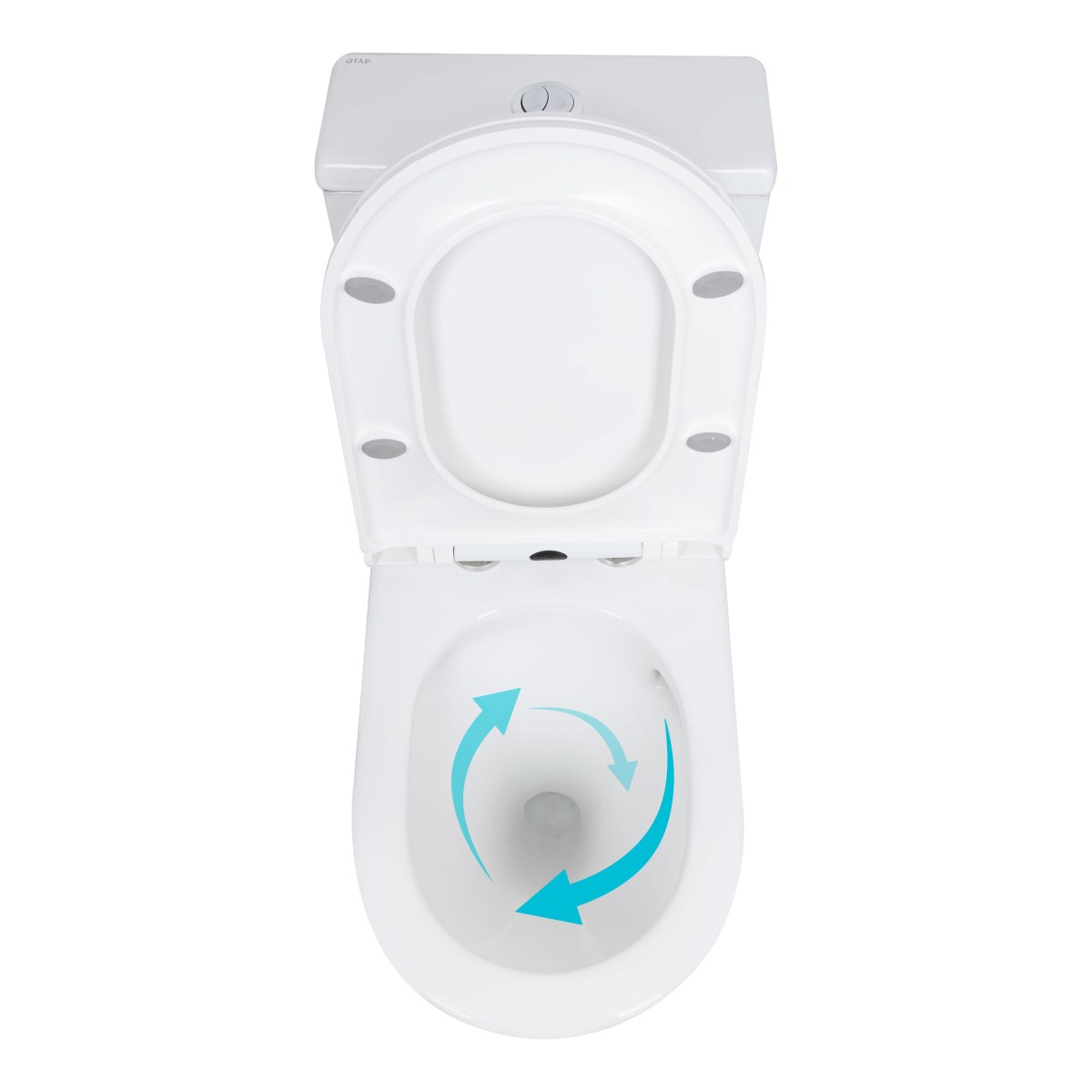 Унітаз-моноблок Qtap Kolibri QT10226380W безободковий Ultra Quiet з сидінням Soft Close