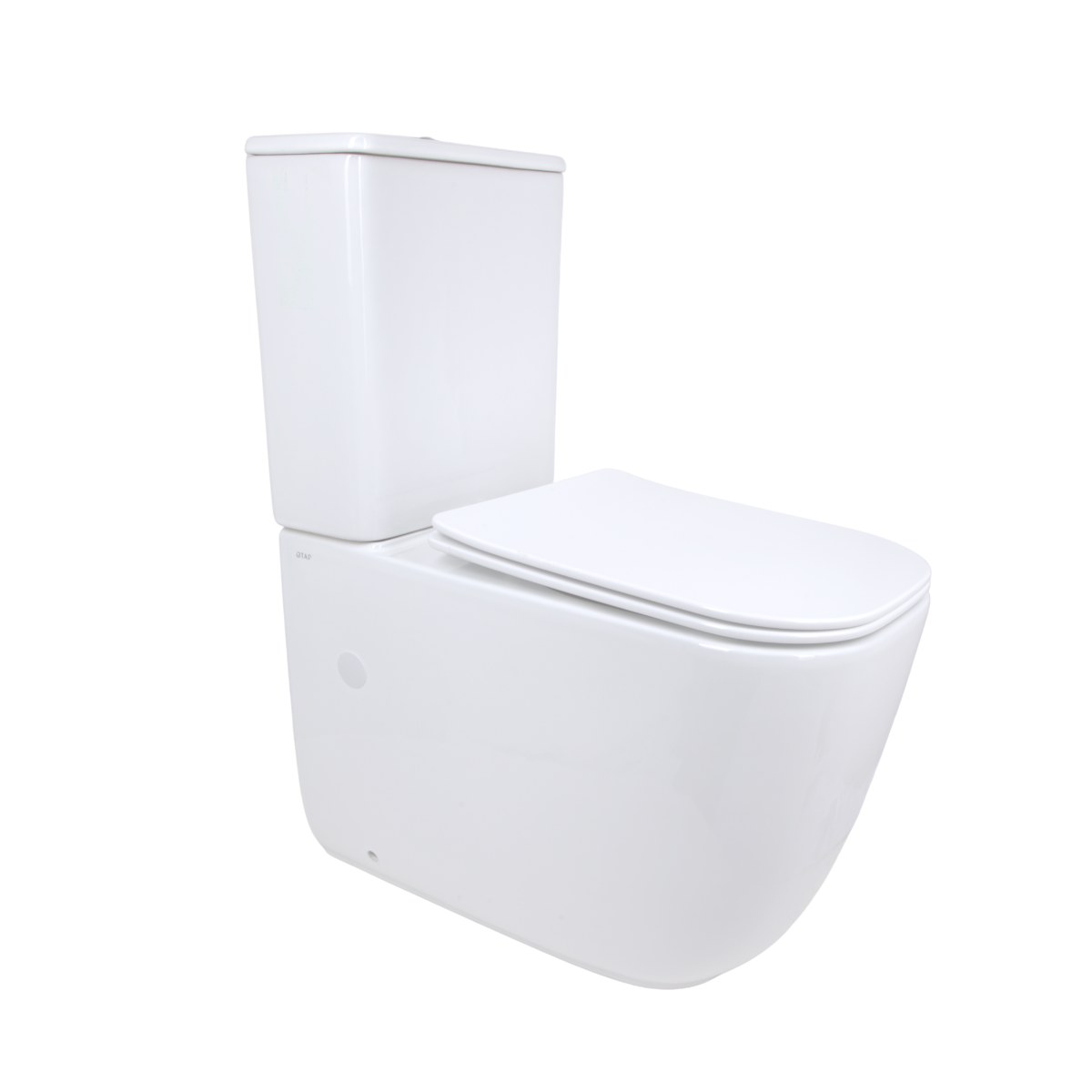 Унитаз-компакт Qtap Aquarius QTAQAW27W49262 безободковый Ultra Quiet с сиденьем Soft Close пристенный