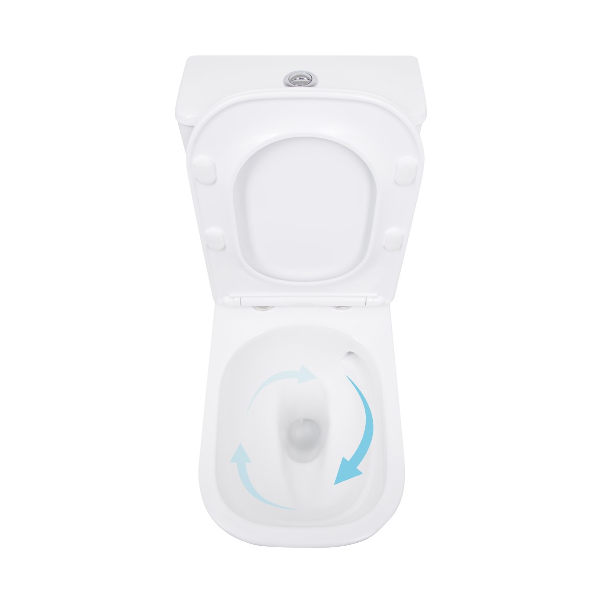 Унитаз-компакт Qtap Aquarius QTAQAW27W49262 безободковый Ultra Quiet с сиденьем Soft Close пристенный