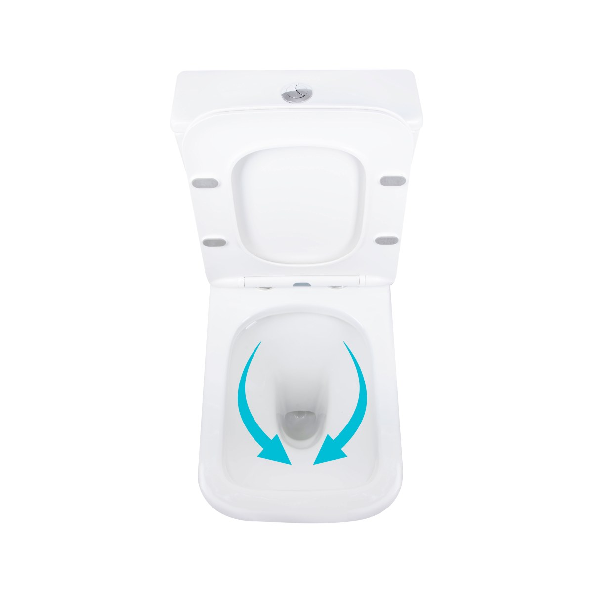 Унітаз-компакт Qtap Aries QT03228302W безободковий Rimless з сидінням Soft Close