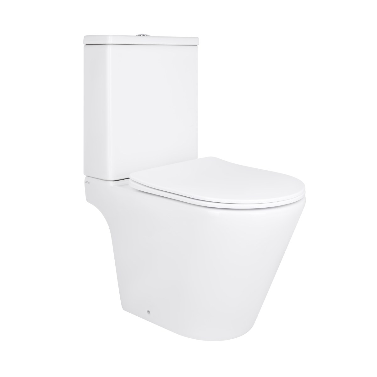 Унітаз-компакт Qtap Dove QT06228380BW безободковий Rimless з сидінням Soft Close
