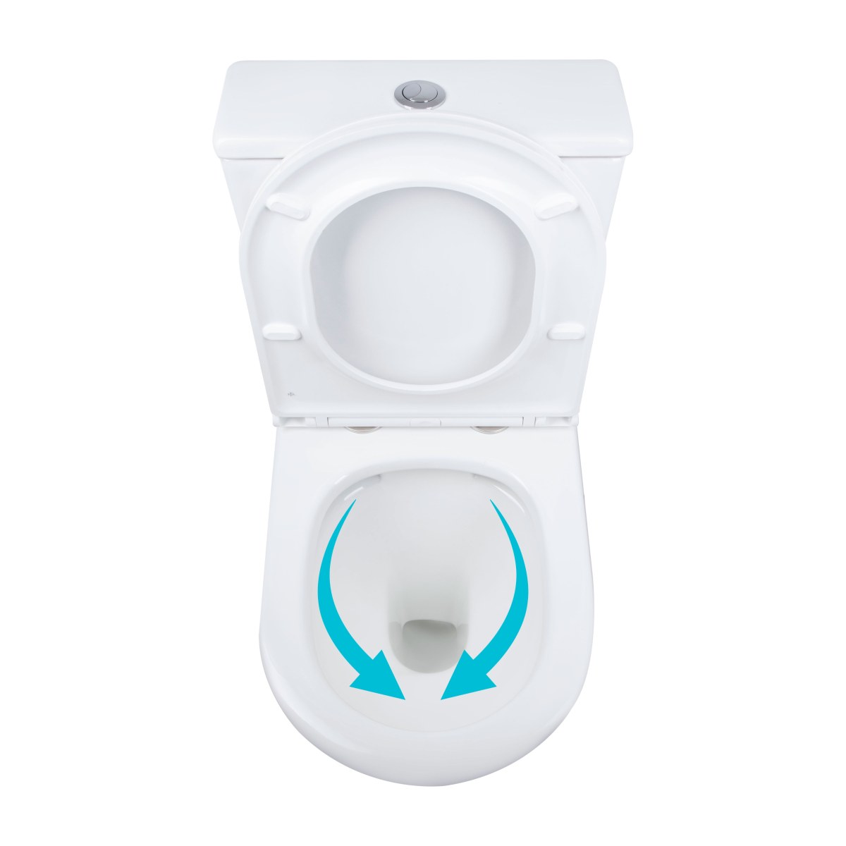 Унітаз-компакт Qtap Dove QT06228380BW безободковий Rimless з сидінням Soft Close
