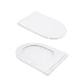 Унітаз-компакт Qtap Evia QTEVI27W49258 безободковий Ultra Quiet з сидінням Soft Close пристінний