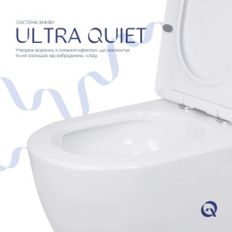 Унітаз-компакт Qtap Jay Eco QTJAY27W48749 безободковий Ultra Quiet з сидінням Soft Close пристінний