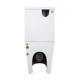Унітаз-компакт Qtap Jay Eco QTJAY27W48749 безободковий Ultra Quiet з сидінням Soft Close пристінний