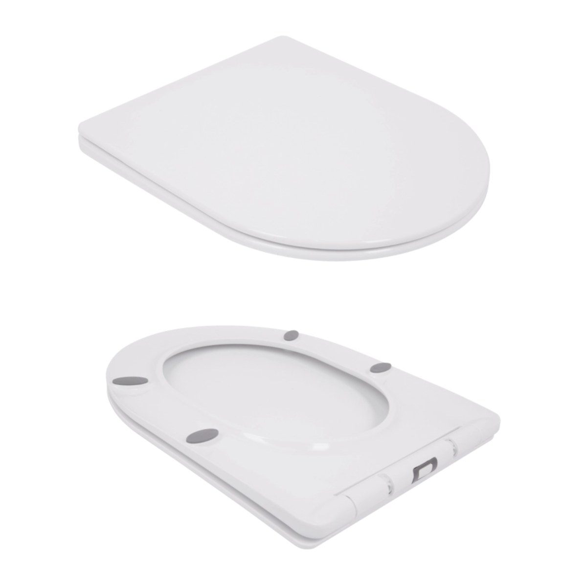Унітаз-компакт Qtap Jay Eco QTJAY27W48749 безободковий Ultra Quiet з сидінням Soft Close пристінний