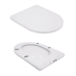 Унітаз-компакт Qtap Jay Eco QTJAY27W48749 безободковий Ultra Quiet з сидінням Soft Close пристінний