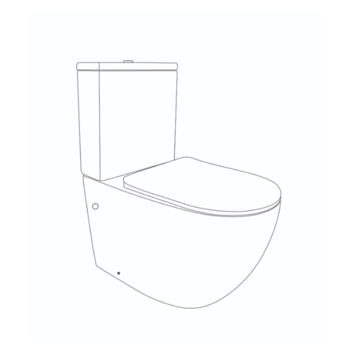 Унітаз-компакт Qtap Jay QT07222175TW безободковий Ultra Quiet з сидінням Soft Close пристінний
