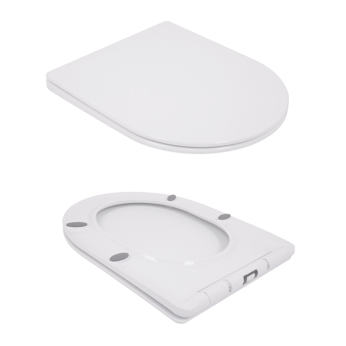Унітаз-компакт Qtap Jay QT07222175TW безободковий Ultra Quiet з сидінням Soft Close пристінний
