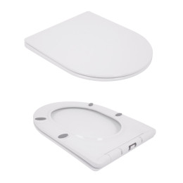 Унітаз-компакт Qtap Jay QT07222175TW безободковий Ultra Quiet з сидінням Soft Close пристінний
