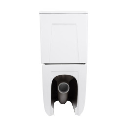 Унітаз-компакт Qtap Leo QTLEO27W49261 безободковий Ultra Quiet з сидінням Soft Close пристінний