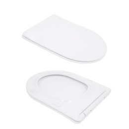 Унітаз-компакт Qtap Leo QTLEO27W49261 безободковий Ultra Quiet з сидінням Soft Close пристінний