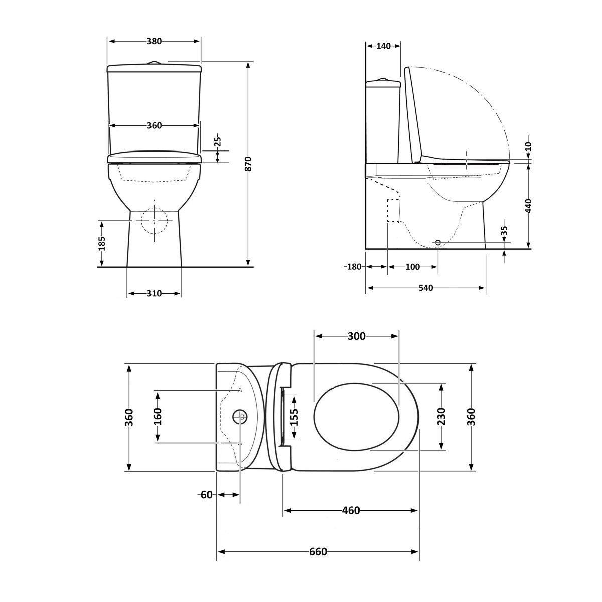 Унітаз-компакт Qtap Robin New QT13226083AW безободковий Ultra Quiet з сидінням Soft Close пристінний