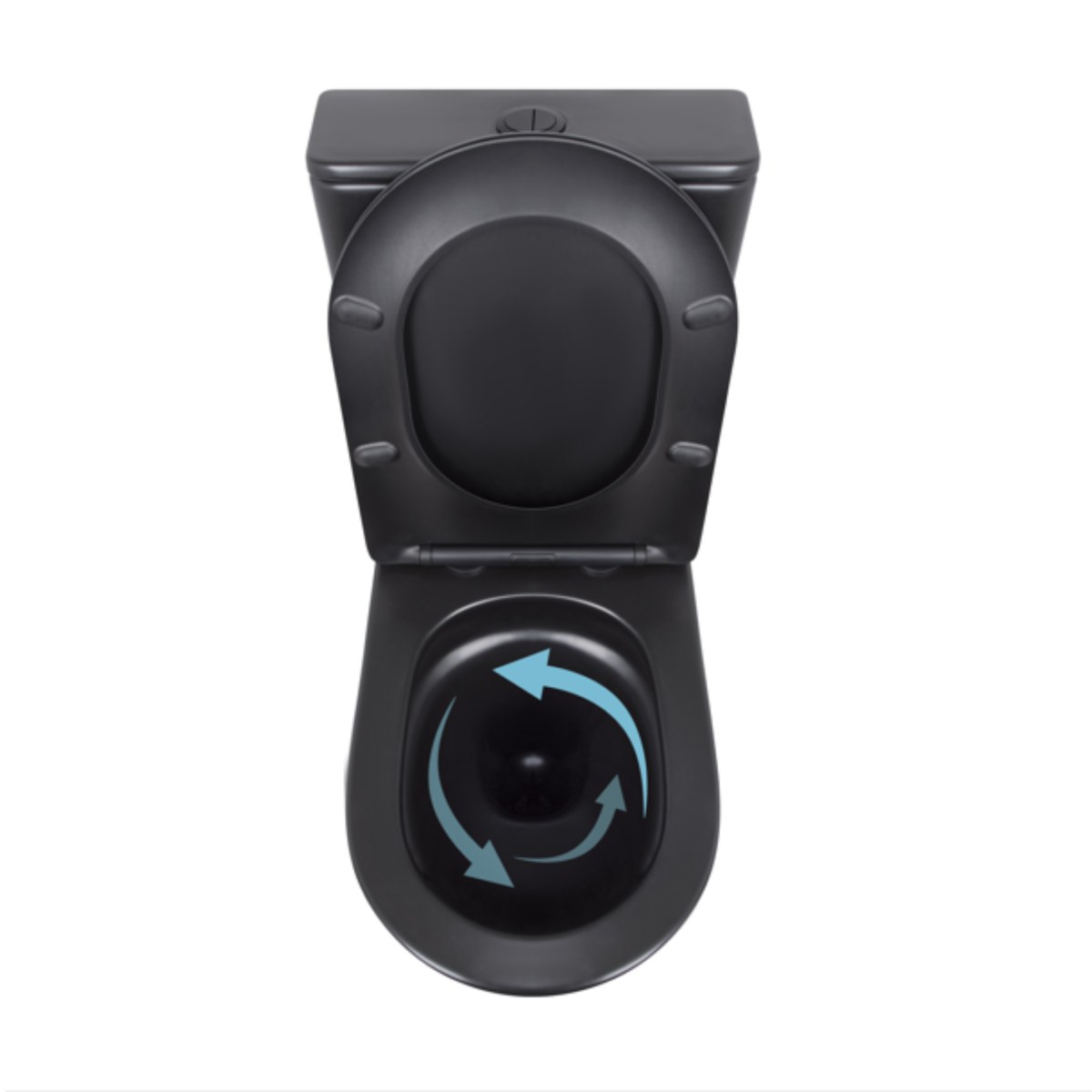 Унітаз-компакт Qtap Scorpio QT14226088AMB Matt Black безободковий Ultra Quiet з сидінням Soft Close пристінний
