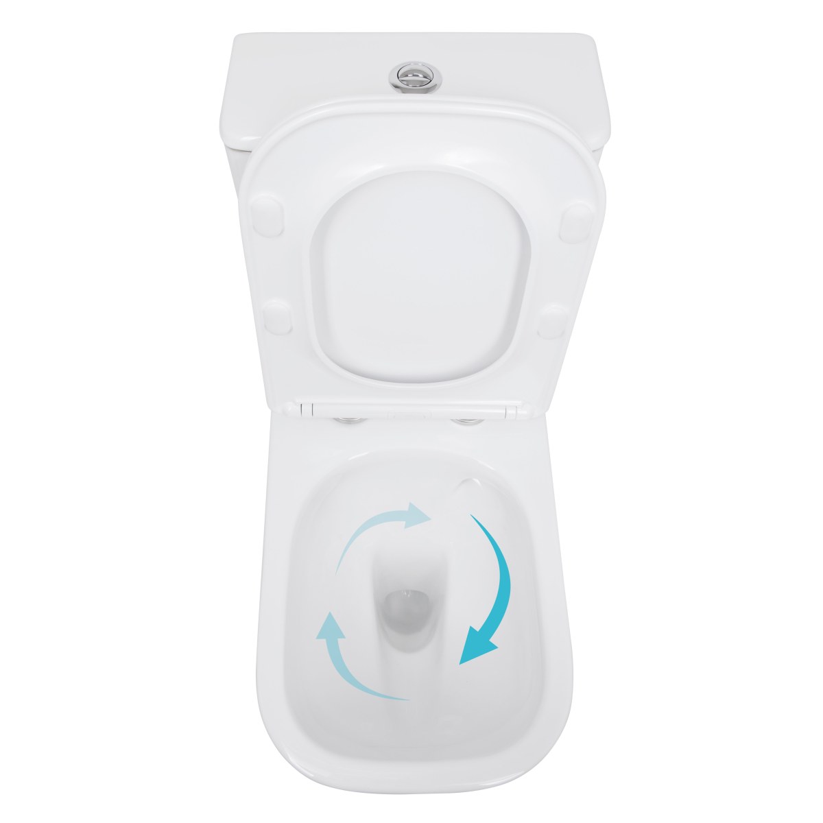 Унитаз-компакт Qtap Stork QTSTO27W49260 безободковый Ultra Quiet с сиденьем Soft Close пристенный