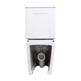 Унитаз-компакт Qtap Stork QTSTO27W49260 безободковый Ultra Quiet с сиденьем Soft Close пристенный