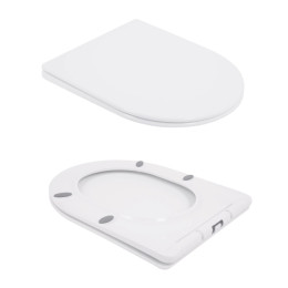 Унитаз-компакт Qtap Swan Eco QTSWA27W48748 безободковый Ultra Quiet с сиденьем Soft Close пристенный