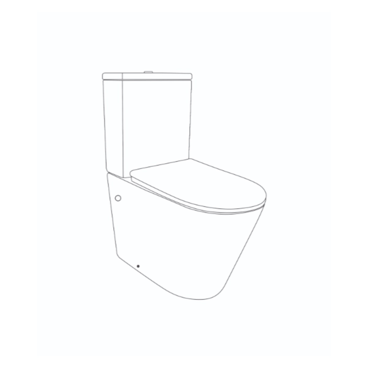 Унитаз-компакт Qtap Swan QT16222182TW безободковый Ultra Quiet с сиденьем Soft Close пристенный