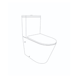 Унитаз-компакт Qtap Swan QT16222182TW безободковый Ultra Quiet с сиденьем Soft Close пристенный