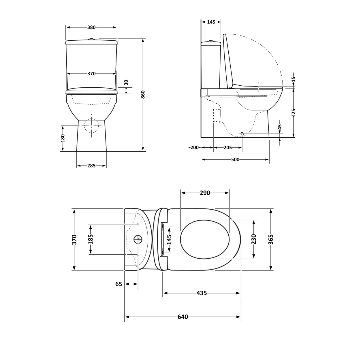 Унитаз-компакт Qtap Swan QT16222182TW безободковый Ultra Quiet с сиденьем Soft Close пристенный