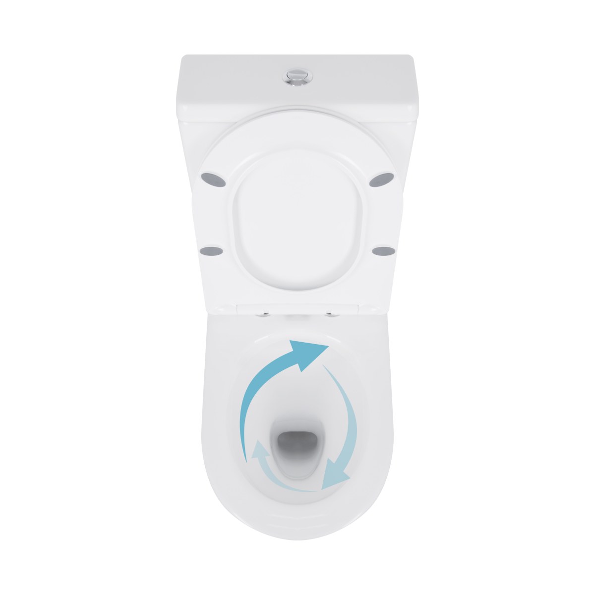 Унитаз-компакт Qtap Swan QT16222182TW безободковый Ultra Quiet с сиденьем Soft Close пристенный
