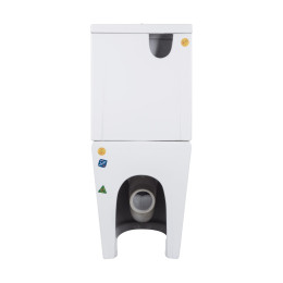 Унитаз-компакт Qtap Swan QT16222182TW безободковый Ultra Quiet с сиденьем Soft Close пристенный