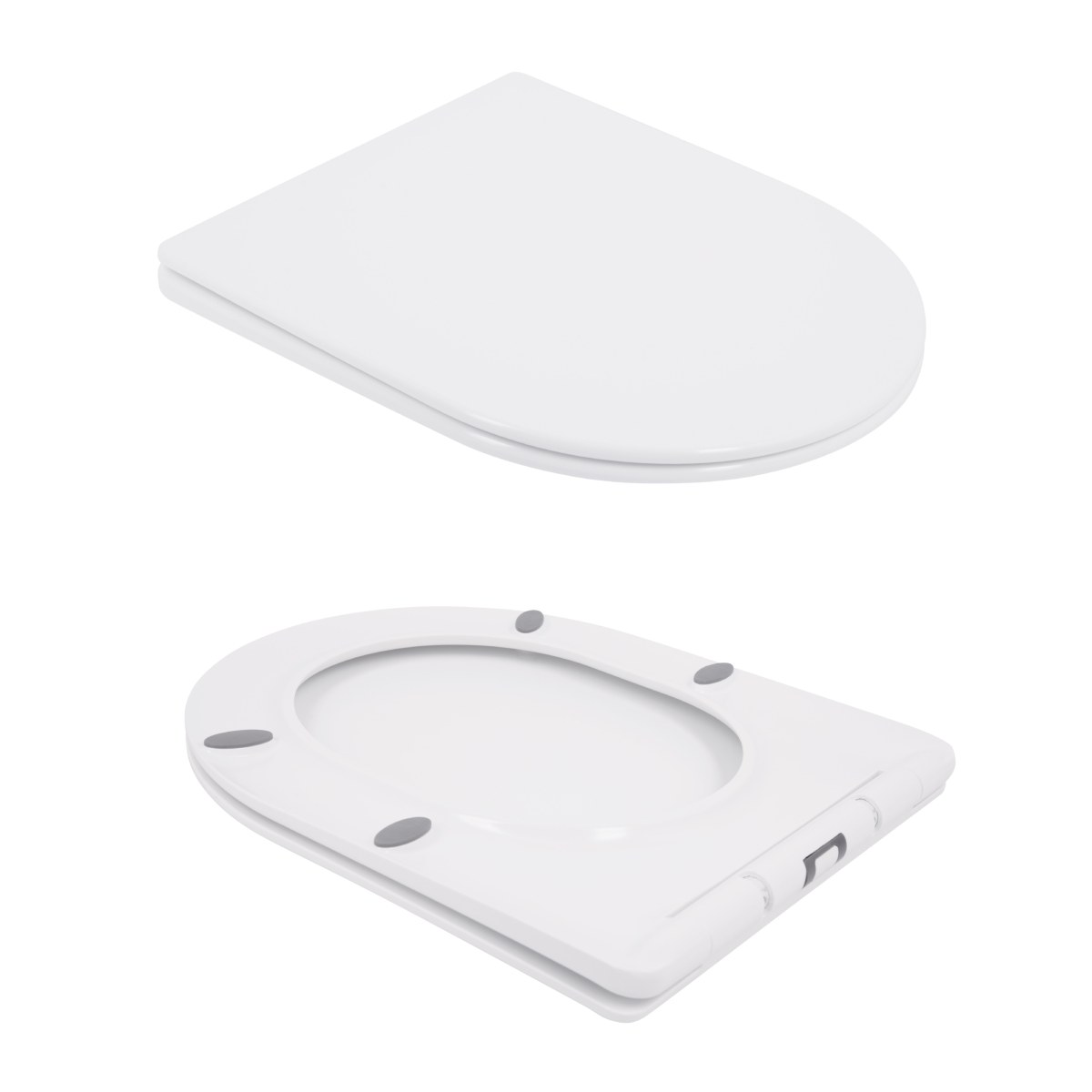 Унитаз-компакт Qtap Swan QT16222182TW безободковый Ultra Quiet с сиденьем Soft Close пристенный