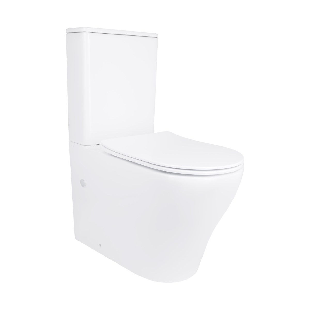 Унитаз-компакт Qtap Virgo QT18226092AW безободковый Ultra Quiet с сиденьем Soft Close пристенный