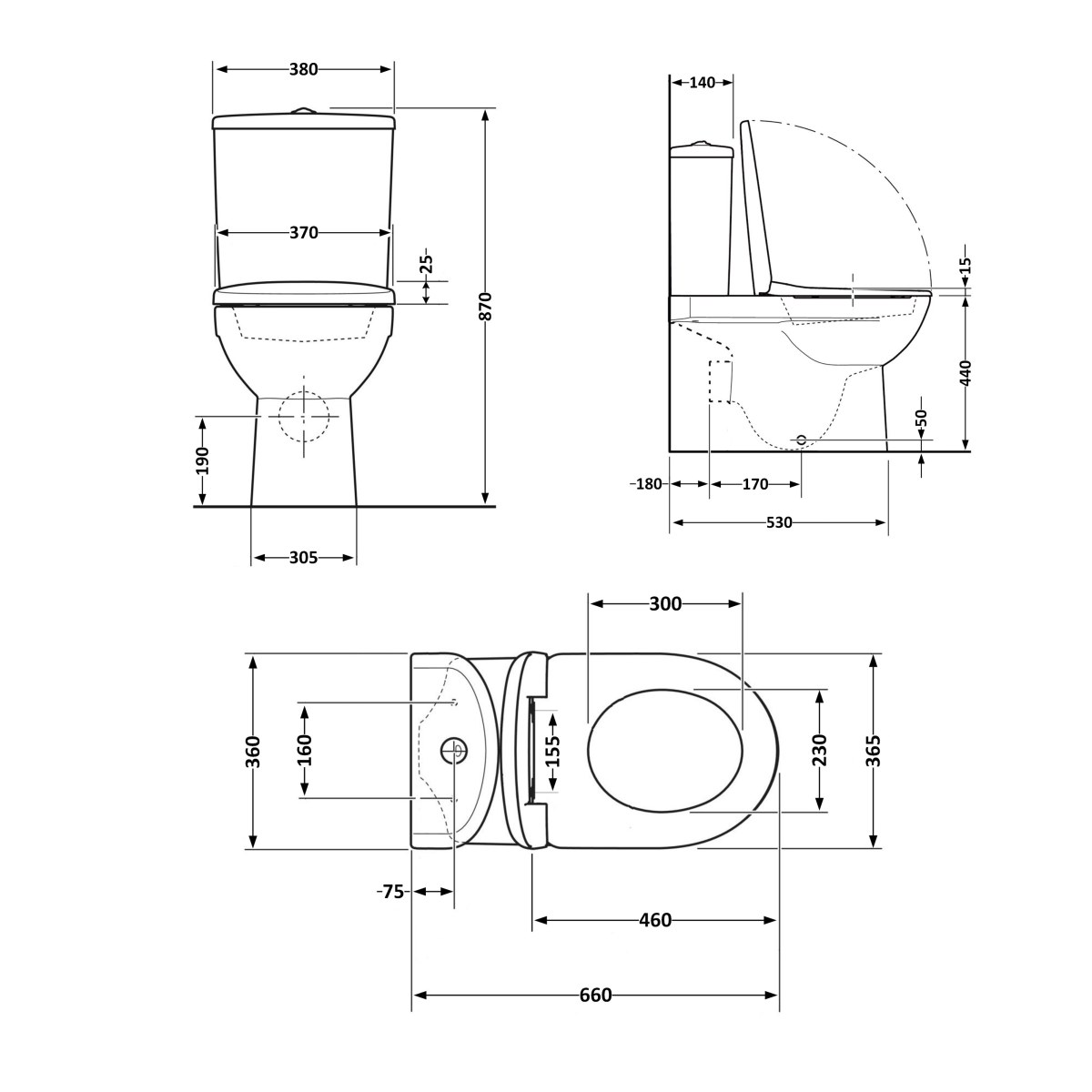 Унитаз-компакт Qtap Virgo QT18226092AW безободковый Ultra Quiet с сиденьем Soft Close пристенный