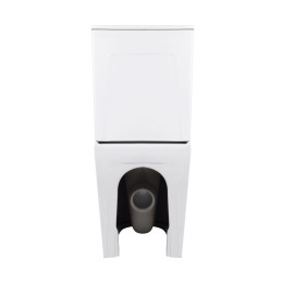 Унитаз-компакт Qtap Virgo QT18226092AW безободковый Ultra Quiet с сиденьем Soft Close пристенный